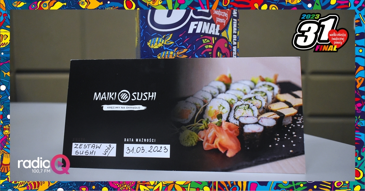 23. Voucher na WOŚP-owe sushi